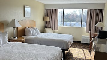 Standard Room, 2 Queen Beds | Iron/ironing board, free cribs/infant beds, rollaway beds, free WiFi