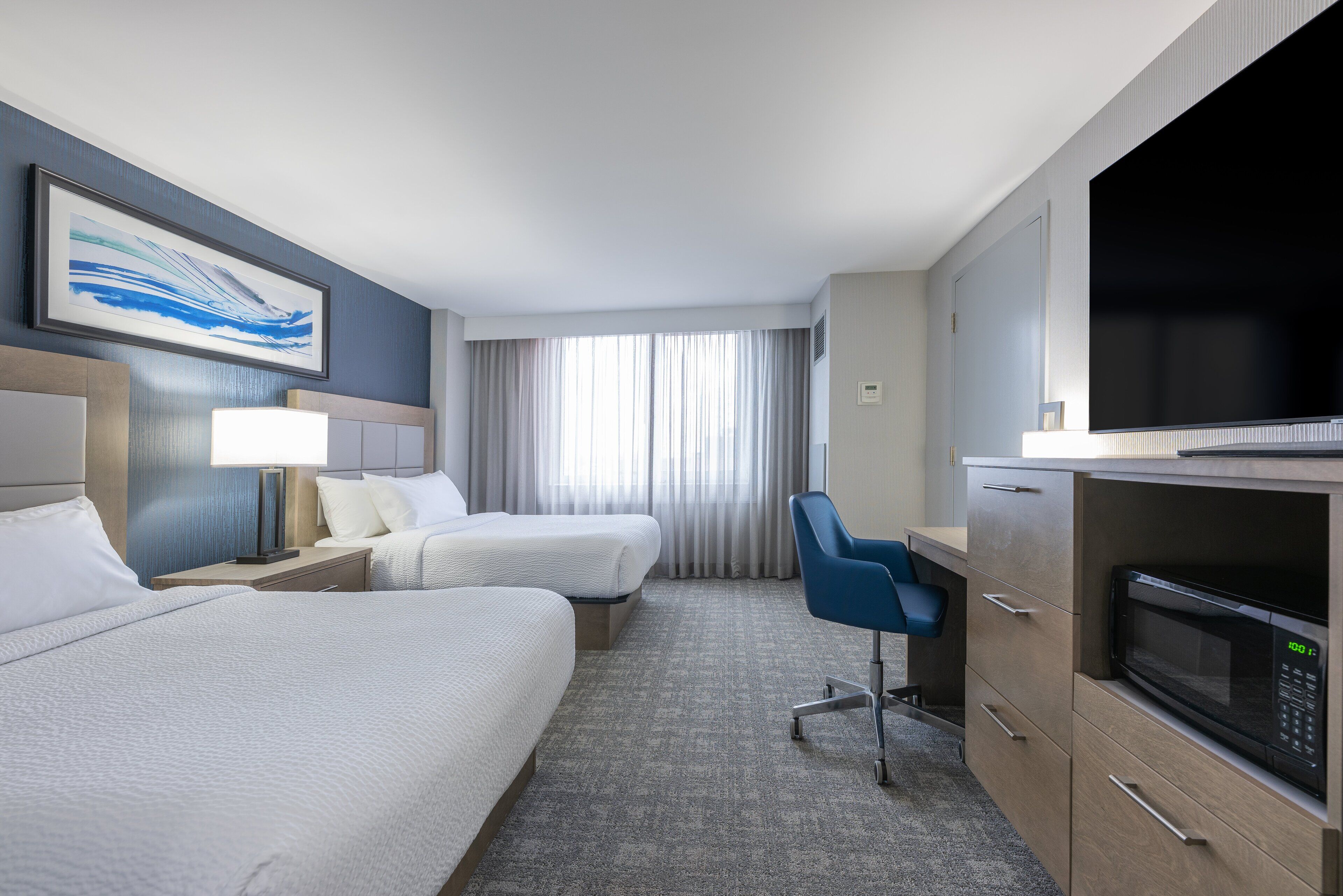 standard room, 2 double beds | 1 bedroom, premium bedding, laptop workspace, blackout curtains