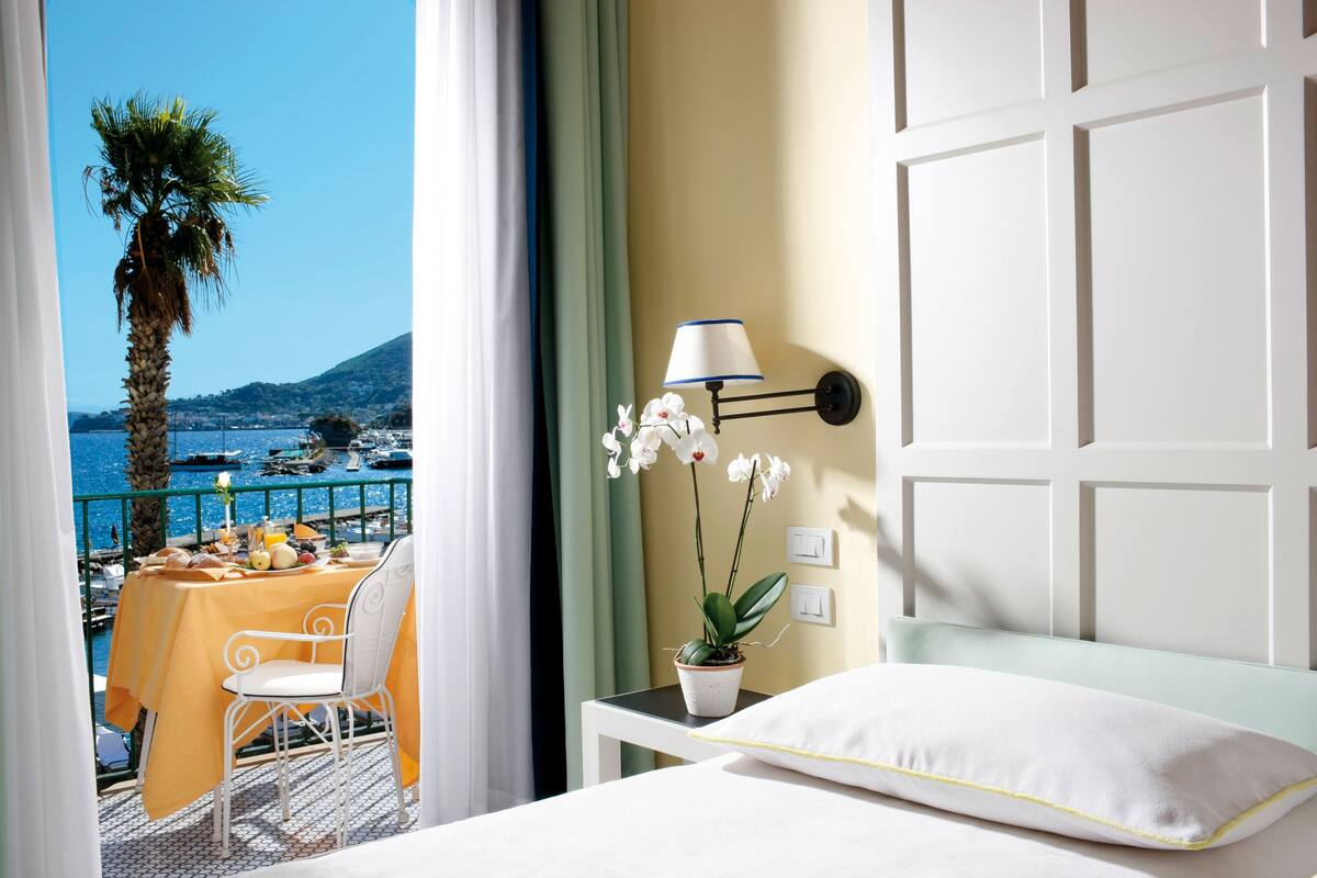 superior single room, 1 single bed, balcony, sea view | view from room