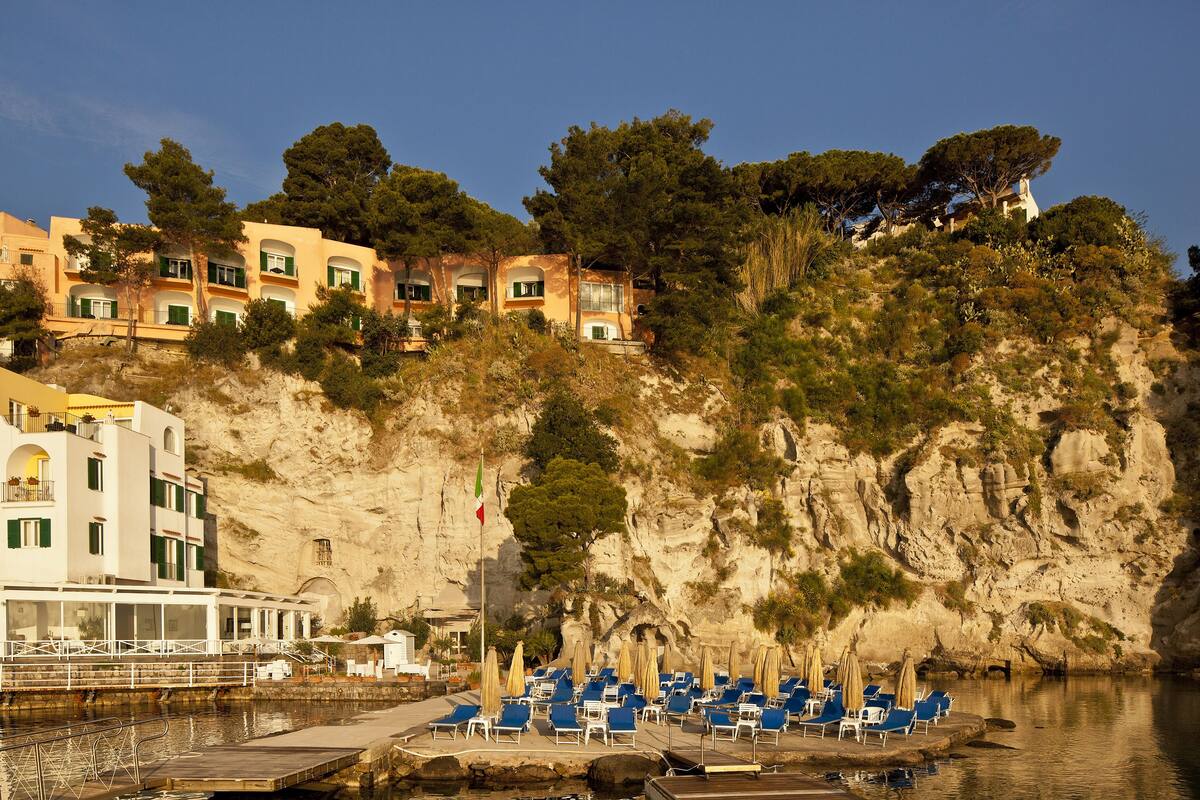 private beach, sun-loungers, beach umbrellas, beach towels