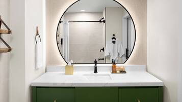 Free toiletries, hair dryer, towels