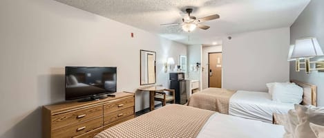 Blackout drapes, iron/ironing board, free cribs/infant beds, free WiFi