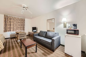 Blackout drapes, iron/ironing board, free cribs/infant beds, free WiFi