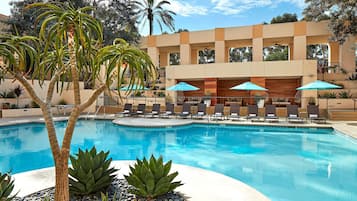 Outdoor pool, open 6:00 AM to 10:00 PM, pool cabanas (surcharge)