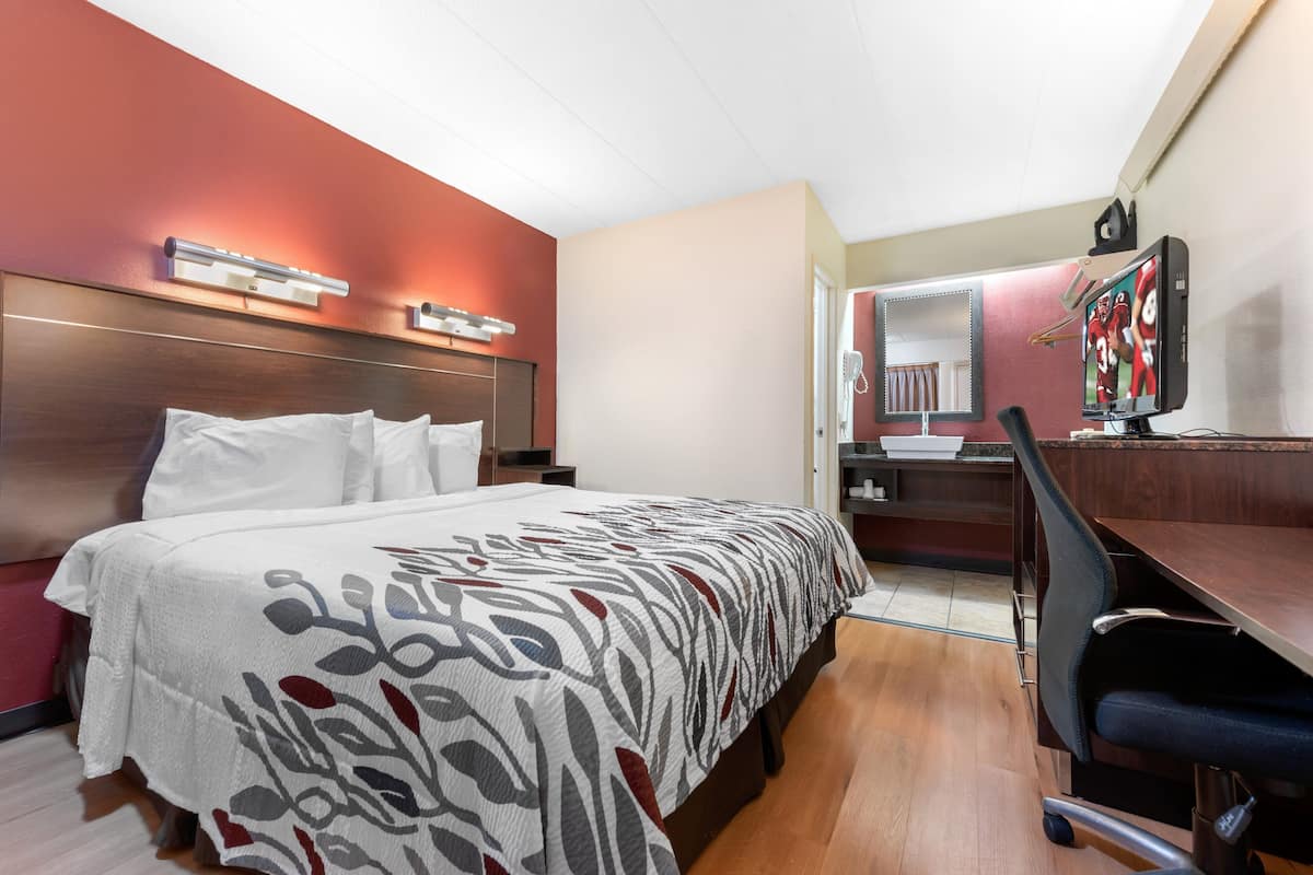 Chambre Deluxe, 1 trĂšs grand lit, non-fumeur