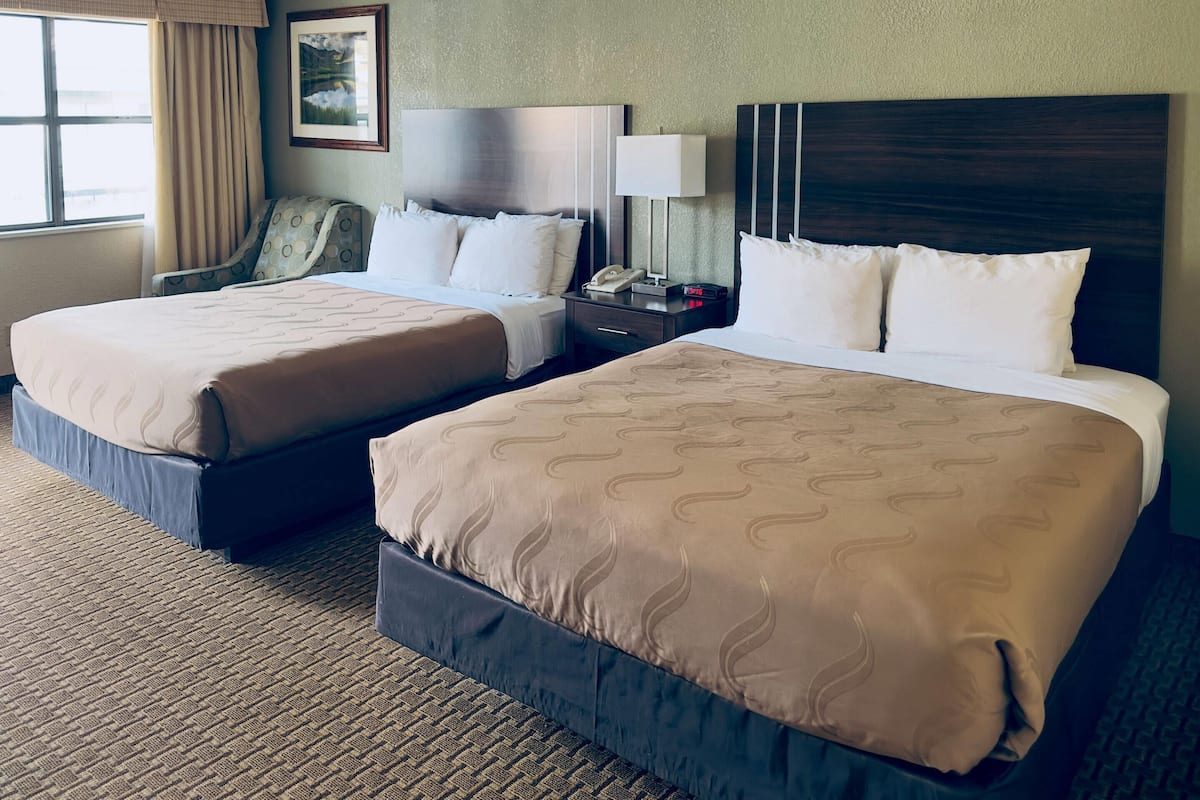 Room, 2 Queen Beds (Pet-friendly) | Desk, iron/ironing board, rollaway beds, free WiFi