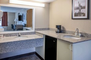 Free toiletries, hair dryer, towels
