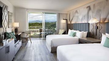 Kamar, 2 Tempat Tidur Queen, pemandangan samudra | 1 kamar tidur, seprai katun Mesir, dan seprai premium