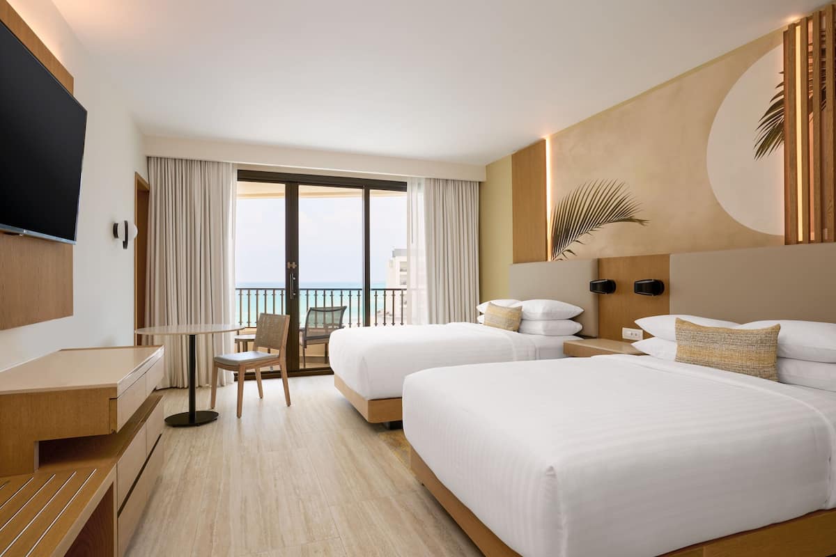 Ocean View, Guest Room, 2 Double Beds | 海灘/海景