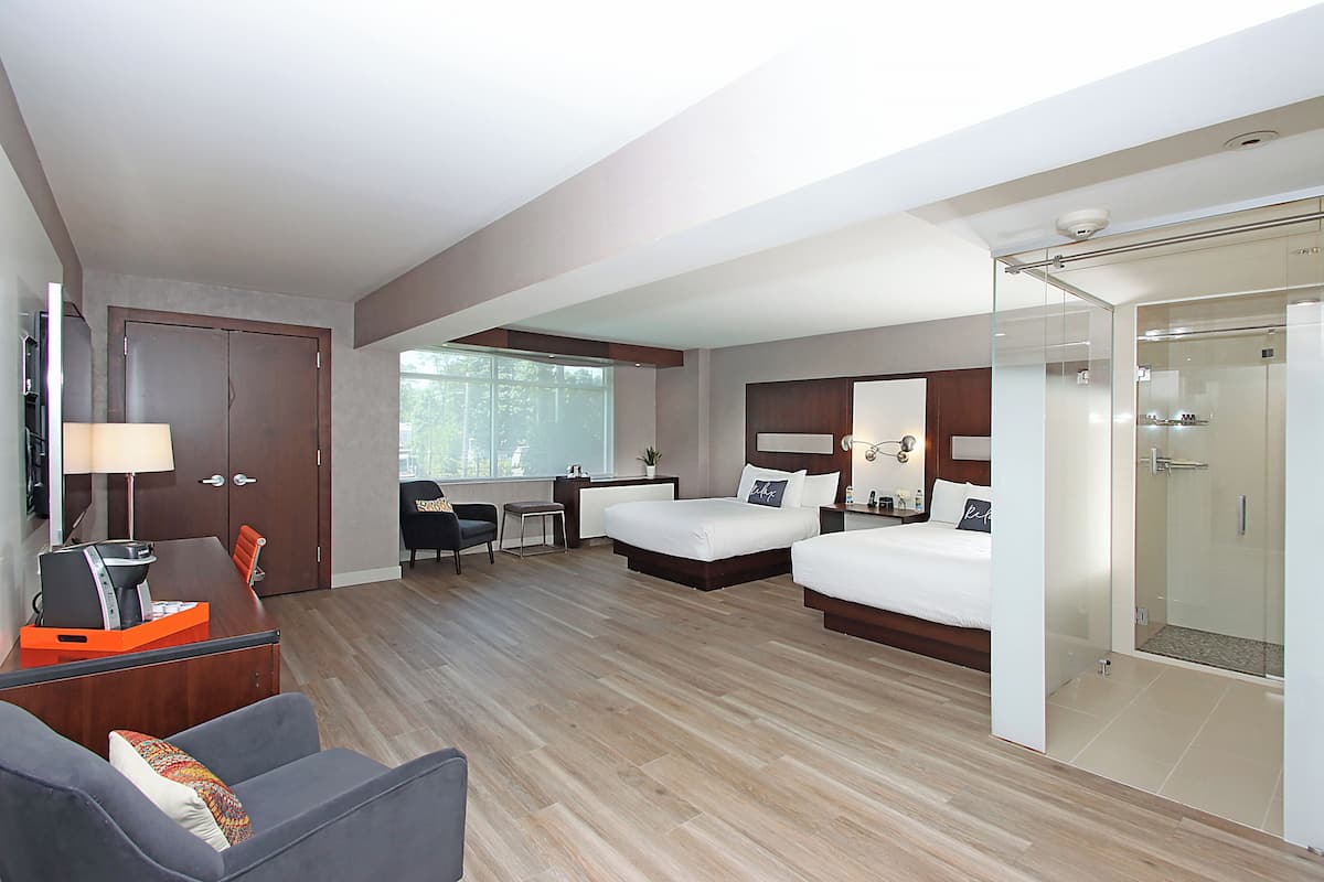 Habitación ejecutiva, 2 camas dobles | Sábanas de algodón egipcio y ropa de cama de alta calidad