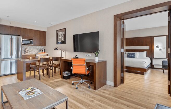 Suite, 1 King Bed | Egyptian cotton sheets, premium bedding, down comforters, pillowtop beds