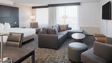 Premium bedding, down comforters, pillowtop beds, in-room safe