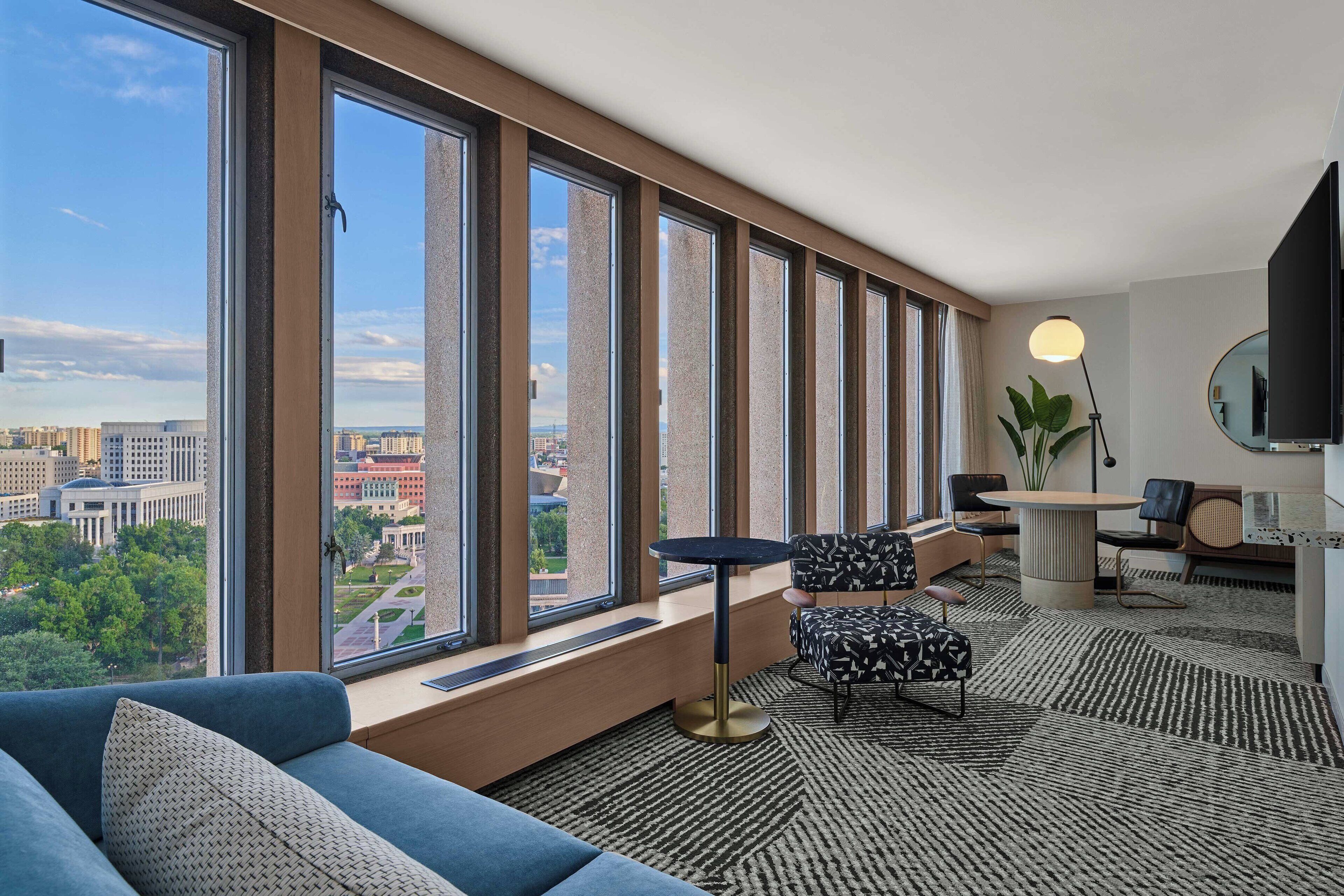 suite, 1 bedroom | living area | 32-inch lcd tv with cable channels, tv, pay films