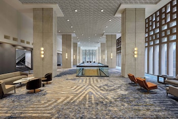 Hotel entrance and lobby at Sheraton Denver Downtown Hotel