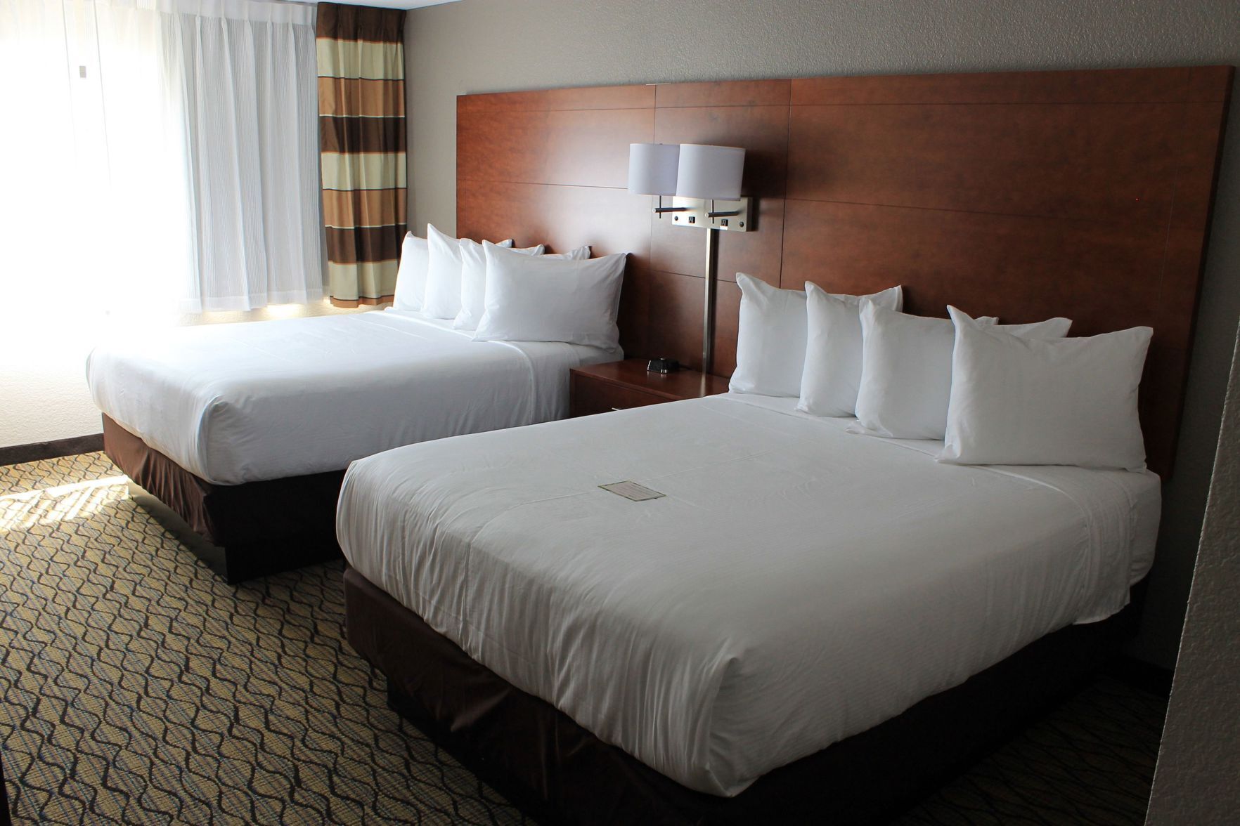Blackout curtains, soundproofing, iron/ironing board
