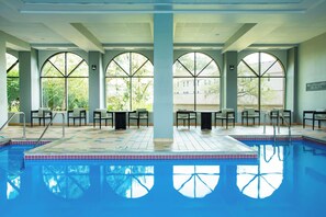 Indoor pool, seasonal outdoor pool