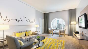 Suite, 1 Bedroom, Non Smoking, City View | Premium bedding, minibar, in-room safe, individually furnished