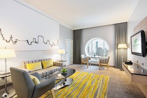 Suite, 1 Bedroom, Non Smoking, City View | 1 bedroom, premium bedding, minibar, in-room safe