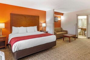 Deluxe Suite, 1 King Bed, Non Smoking | Premium bedding, down comforters, desk, laptop workspace