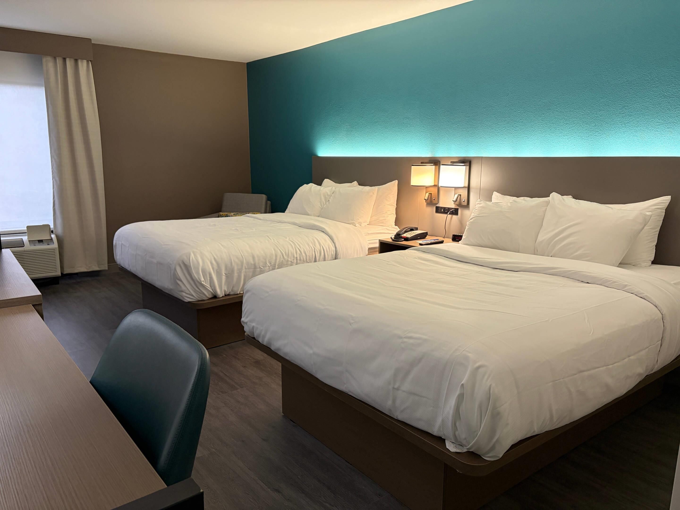 In-room safe, desk, blackout curtains, iron/ironing board