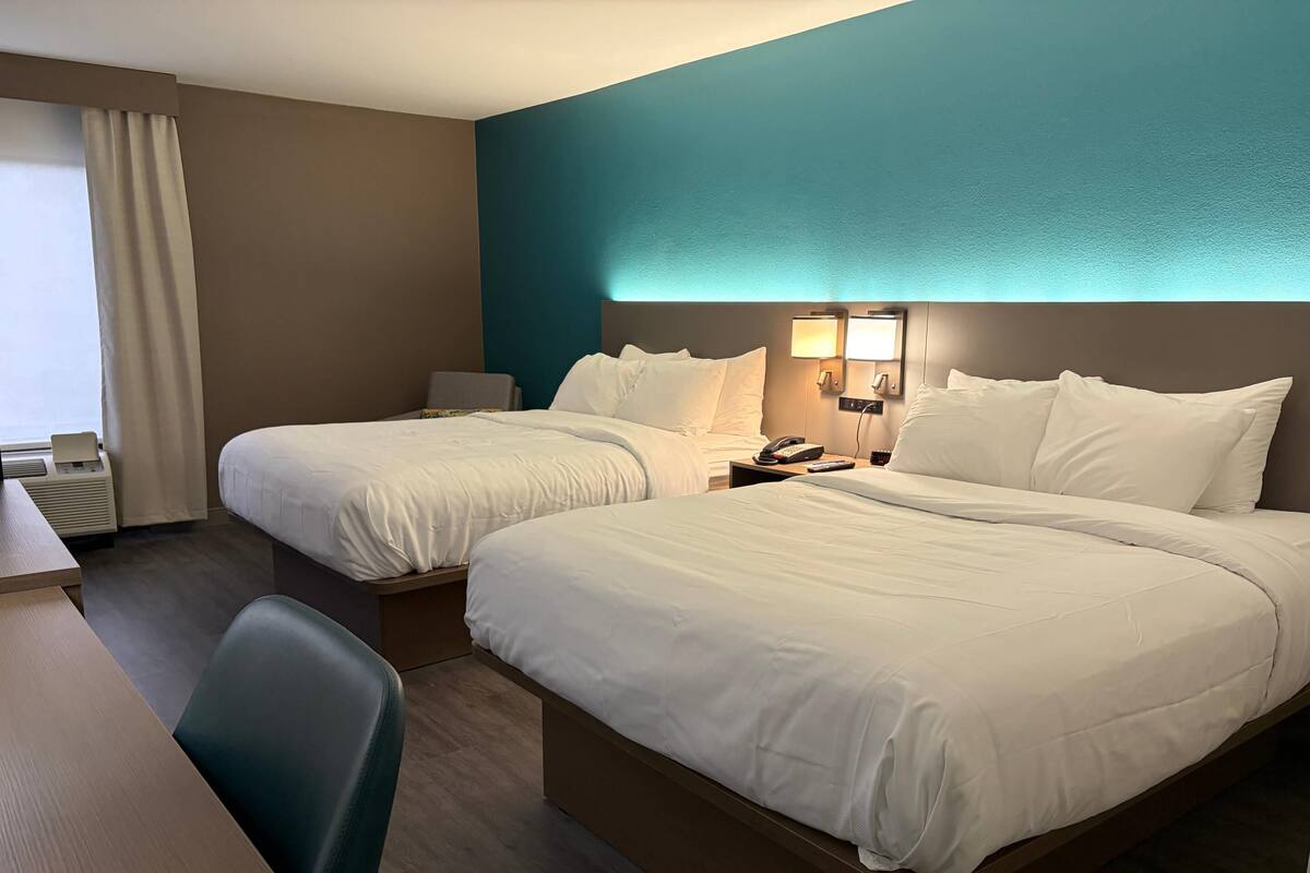 In-room safe, desk, blackout curtains, iron/ironing board