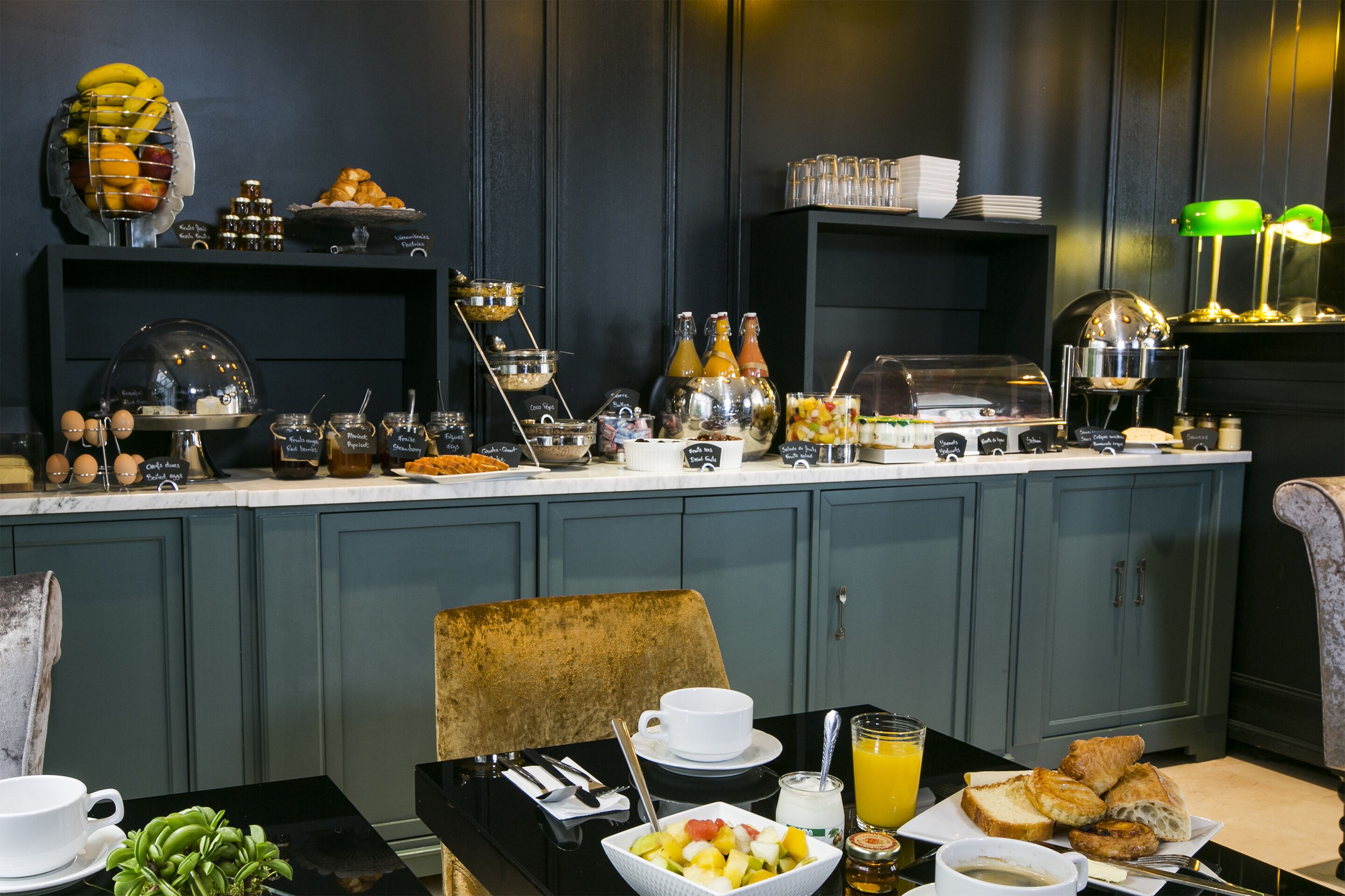 daily buffet breakfast (eur 15 per person)