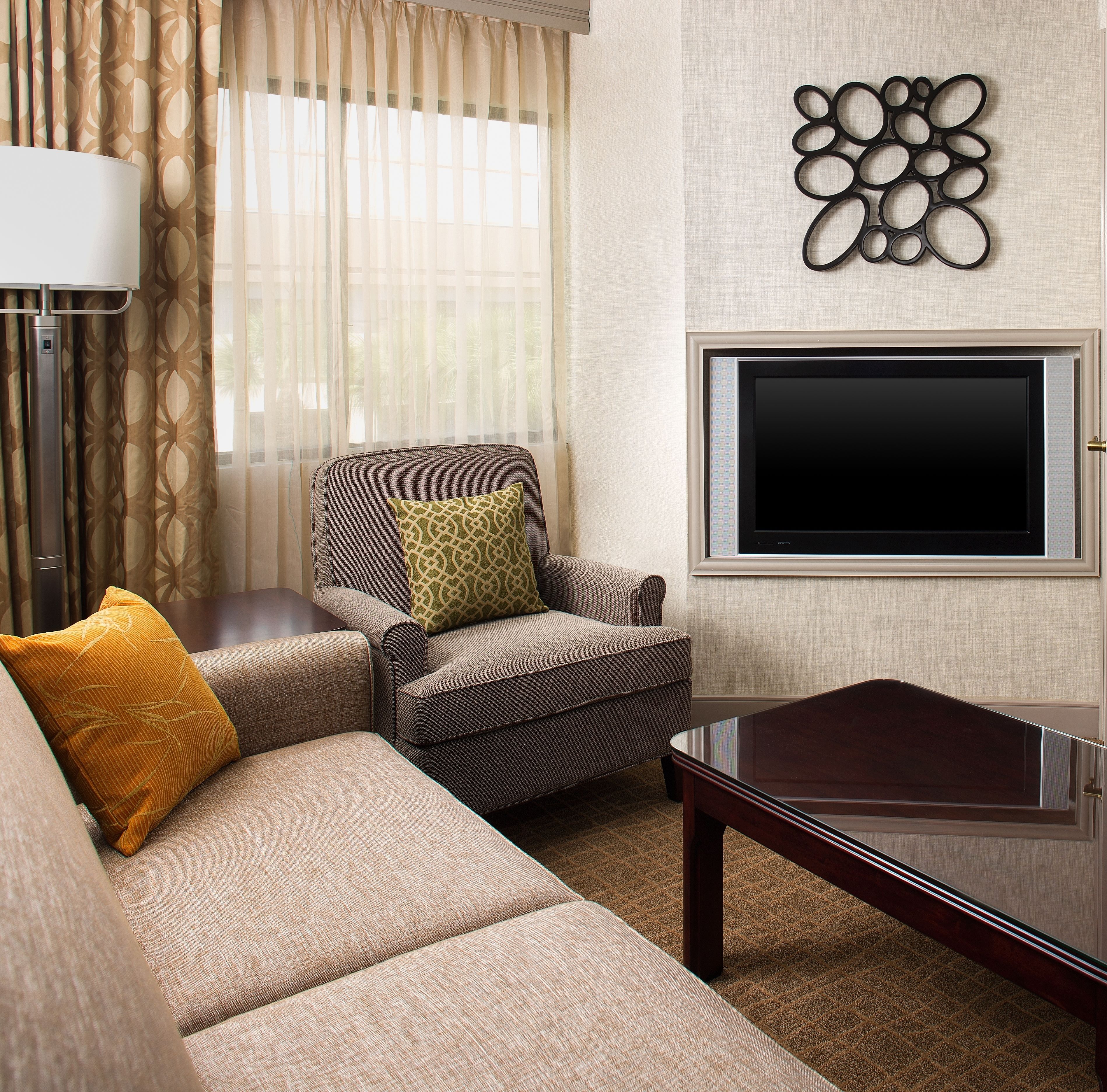 37-inch flat-screen tv with cable channels, tv, video game console