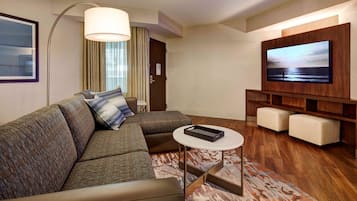 49-inch flat-screen TV with digital channels, TV, pay movies