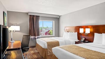 In-room safe, desk, laptop workspace, blackout curtains