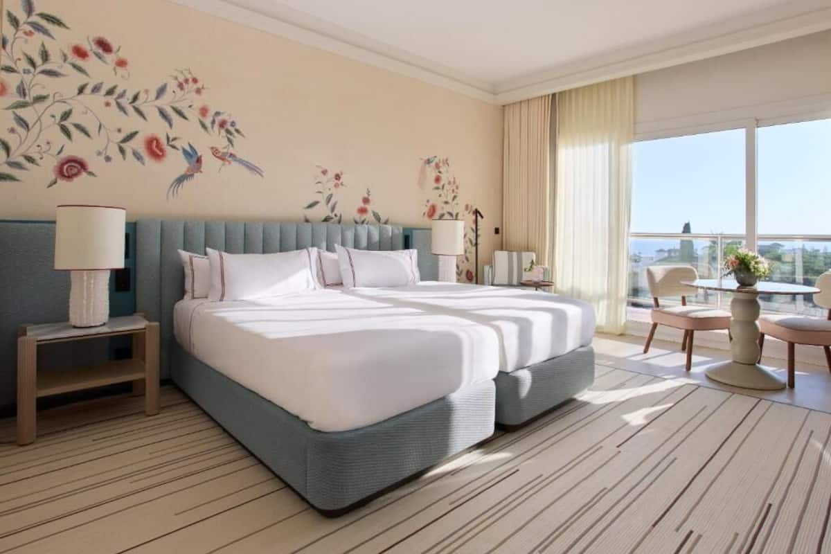 Draps en coton égyptien, literie de qualité supérieure, minibar