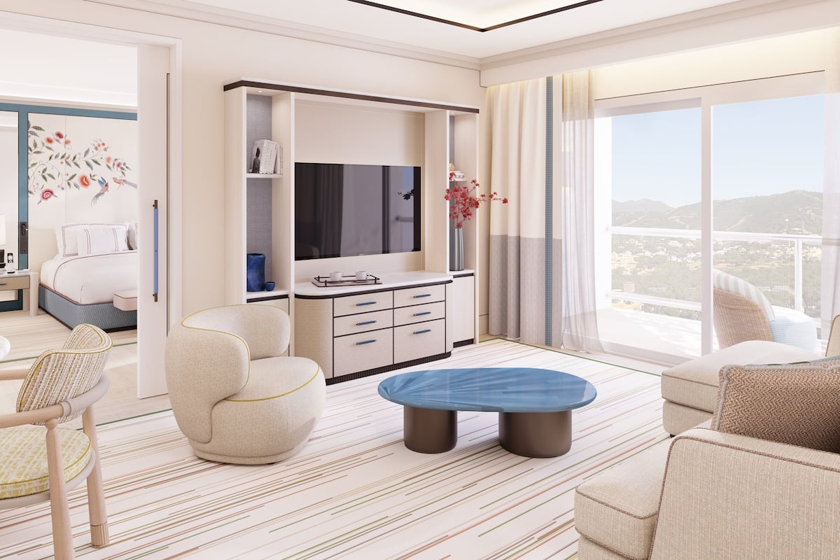 Appartement Penthouse, vue sur la mer (Suite) | Aire de séjour | Téléviseur ACL de 48 po avec télévision par satellite, téléviseur