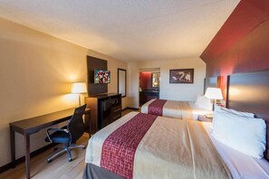 Desk, blackout curtains, free WiFi, bed sheets