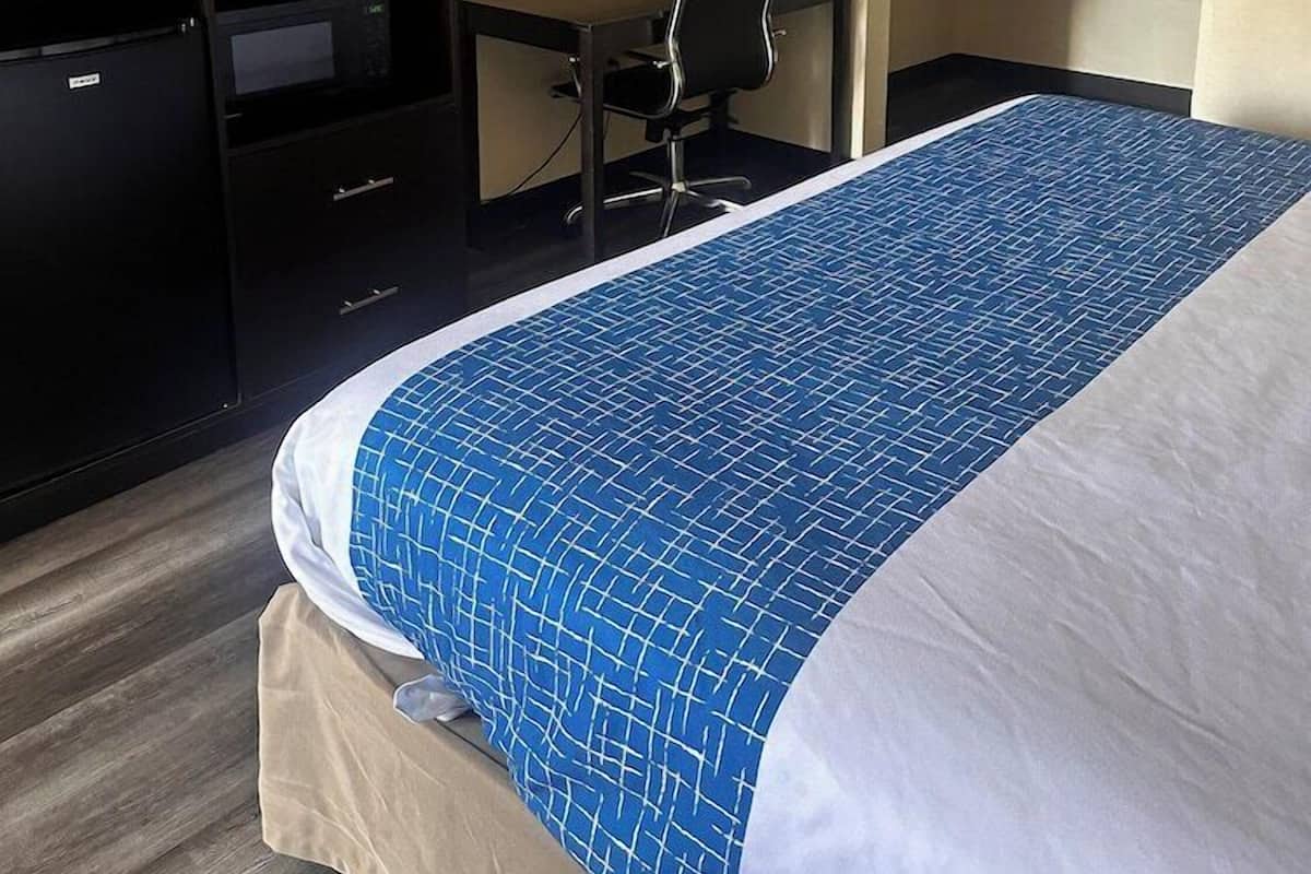 In-room safe, desk, iron/ironing board, free cribs/infant beds