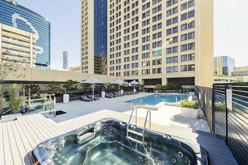 Outdoor pool, open 6:00 AM to 9:00 PM, pool umbrellas, sun loungers
