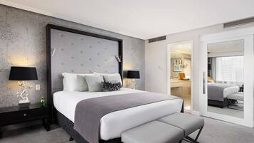 Premium bedding, down duvets, pillow-top beds, in-room safe