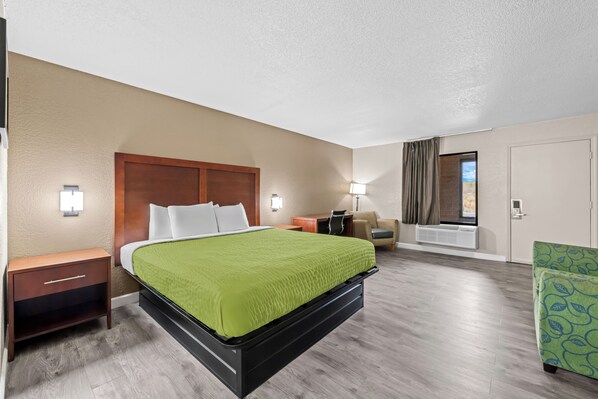 Room, 1 King Bed, Accessible, Non Smoking | 1 bedroom, desk, laptop workspace, free WiFi