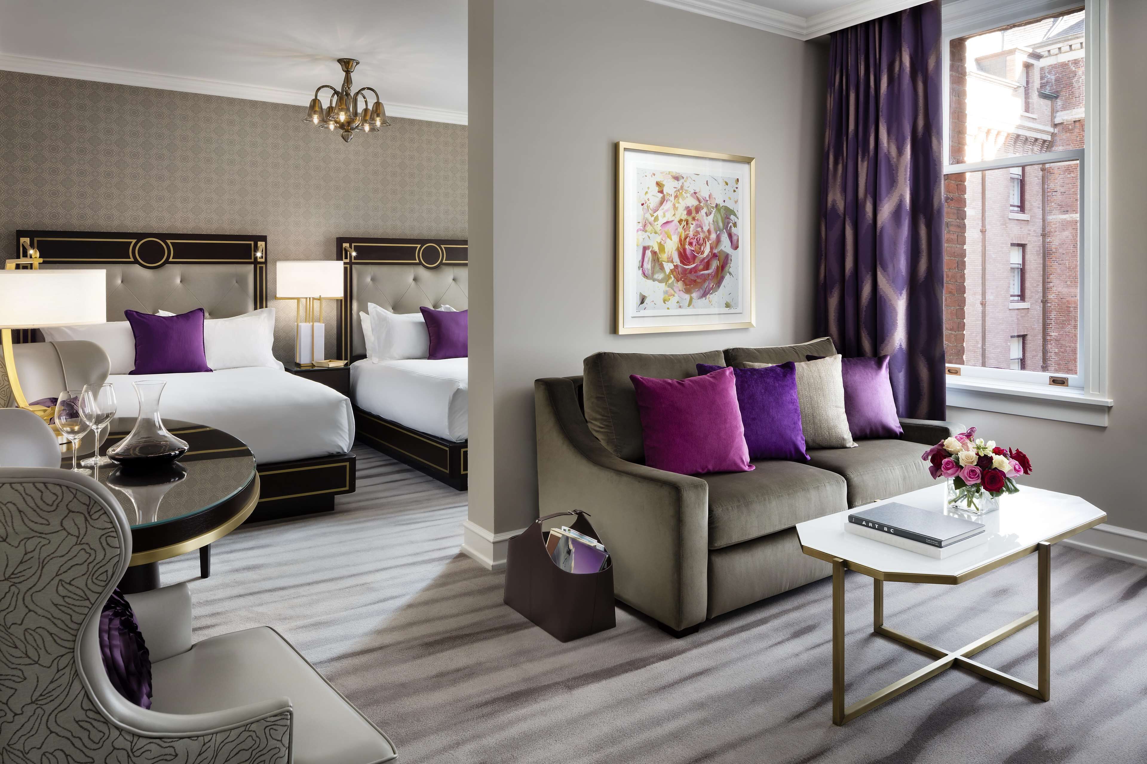 fairmont gold deluxe city view 2 queen | 1 bedroom, premium bedding, minibar, in-room safe