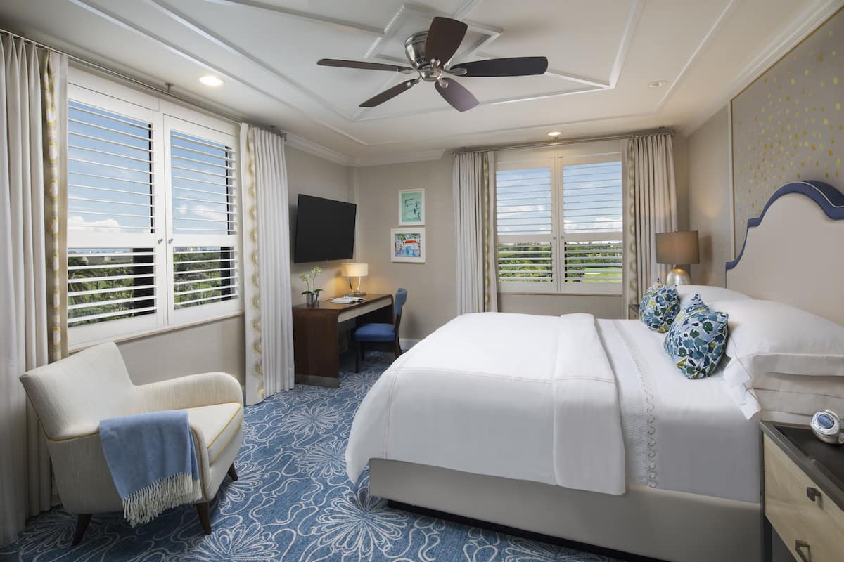 Hypo-allergenic bedding, down comforters, minibar, in-room safe