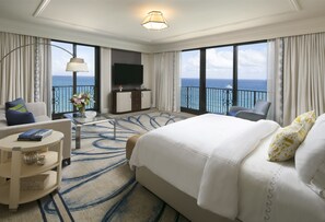 Suite Junior, avec vue, en front de mer (Atlantic) | Literie hypoallergénique, couette en duvet d'oie, minibar