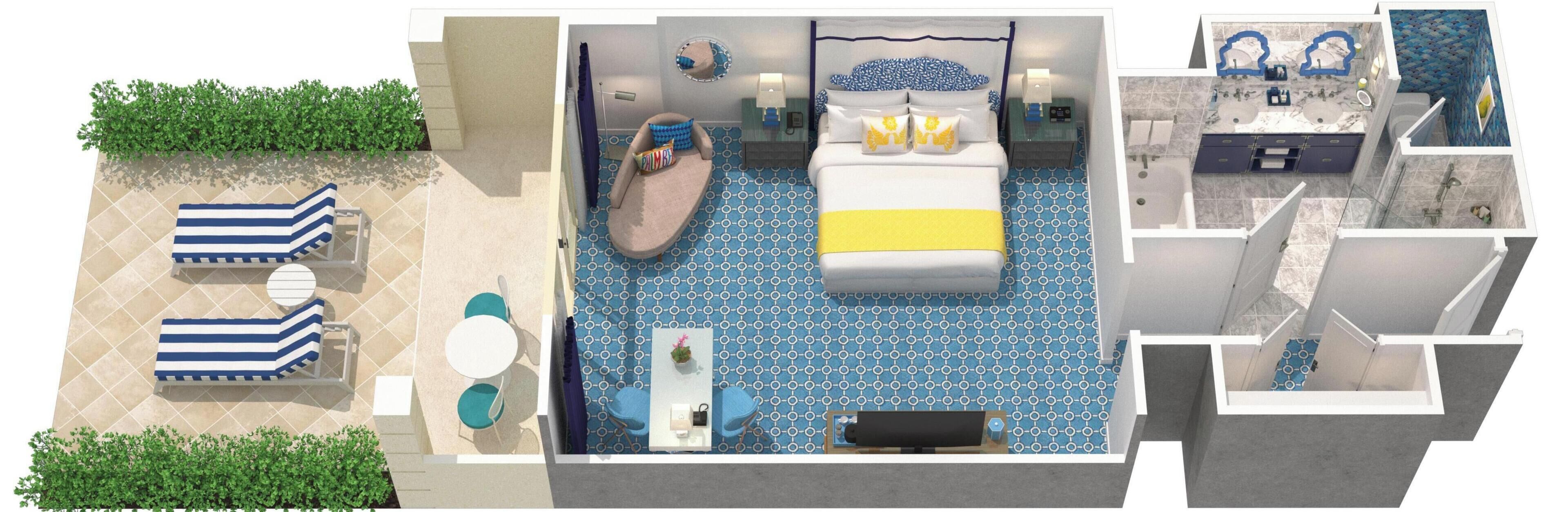 Room, 1 King Bed, Terrace (Lanai)