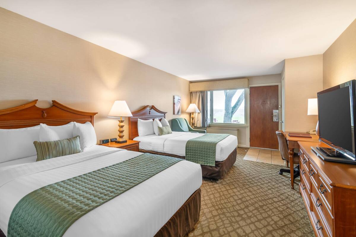 standard double room, 2 double beds, non smoking | desk, iron/ironing board, free wifi, bed sheets