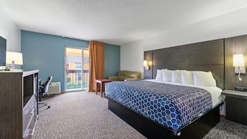 Premier-Zimmer, 1 King-Bett, Balkon | Hochwertige Bettwaren, Daunenbettdecken, Schreibtisch