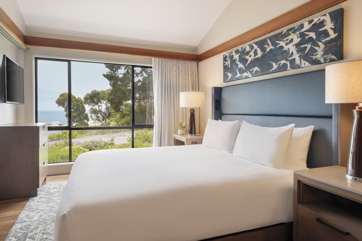 Standaard kamer, 1 kingsize bed, uitzicht op tuin | Luxe beddengoed, pillowtop-bedden, een kluis op de kamer, een bureau