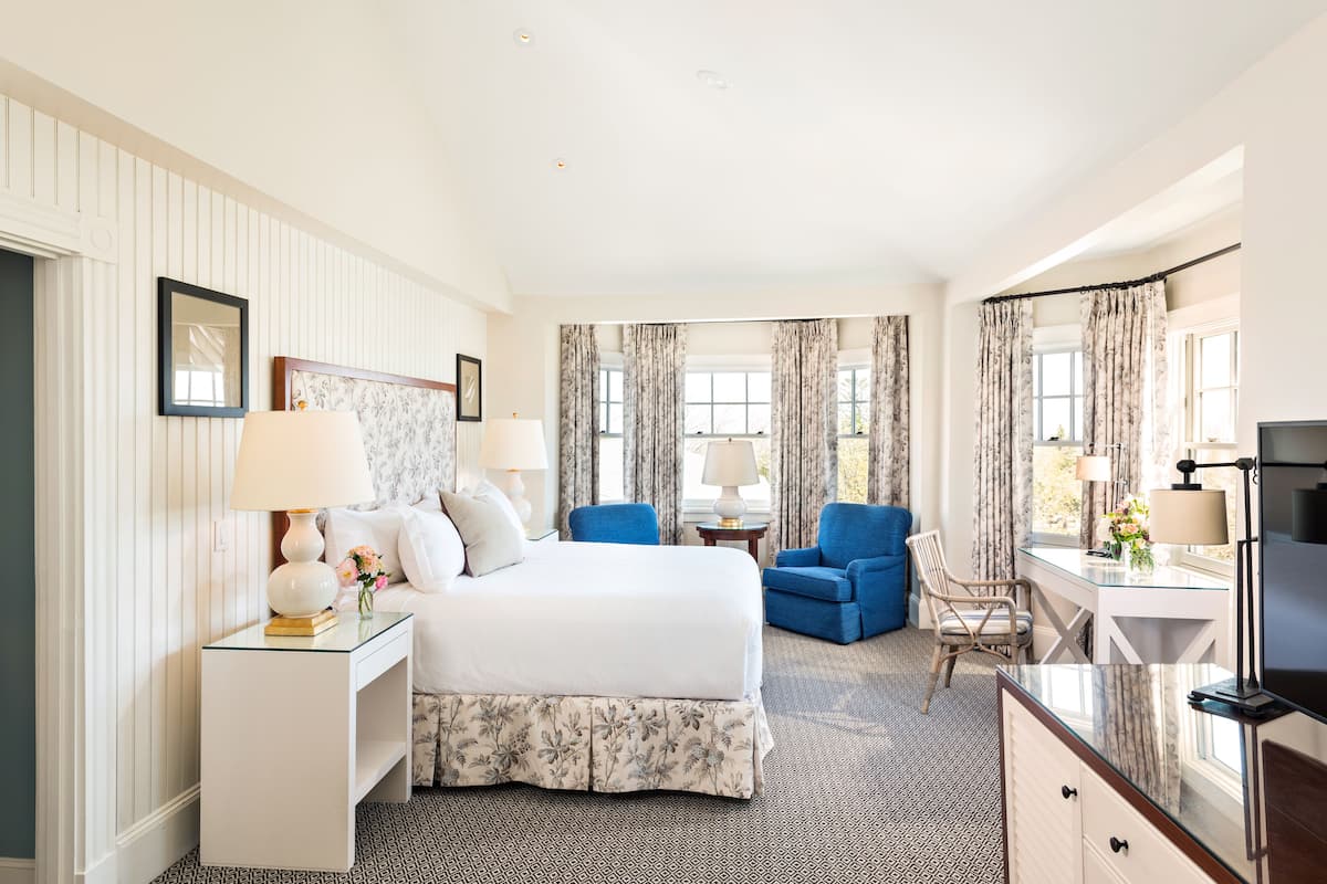 Historic Building Ocean View Junior Suite | Frette Italian sheets, premium bedding, down comforters, pillowtop beds