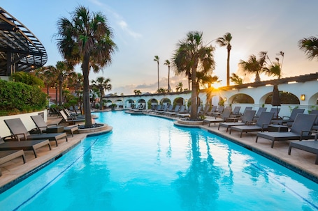 Outdoor pool, cabanas (surcharge), pool umbrellas