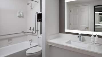 Room, 2 Double Beds, Accessible (Mobility Accessible) | Accessible bathroom