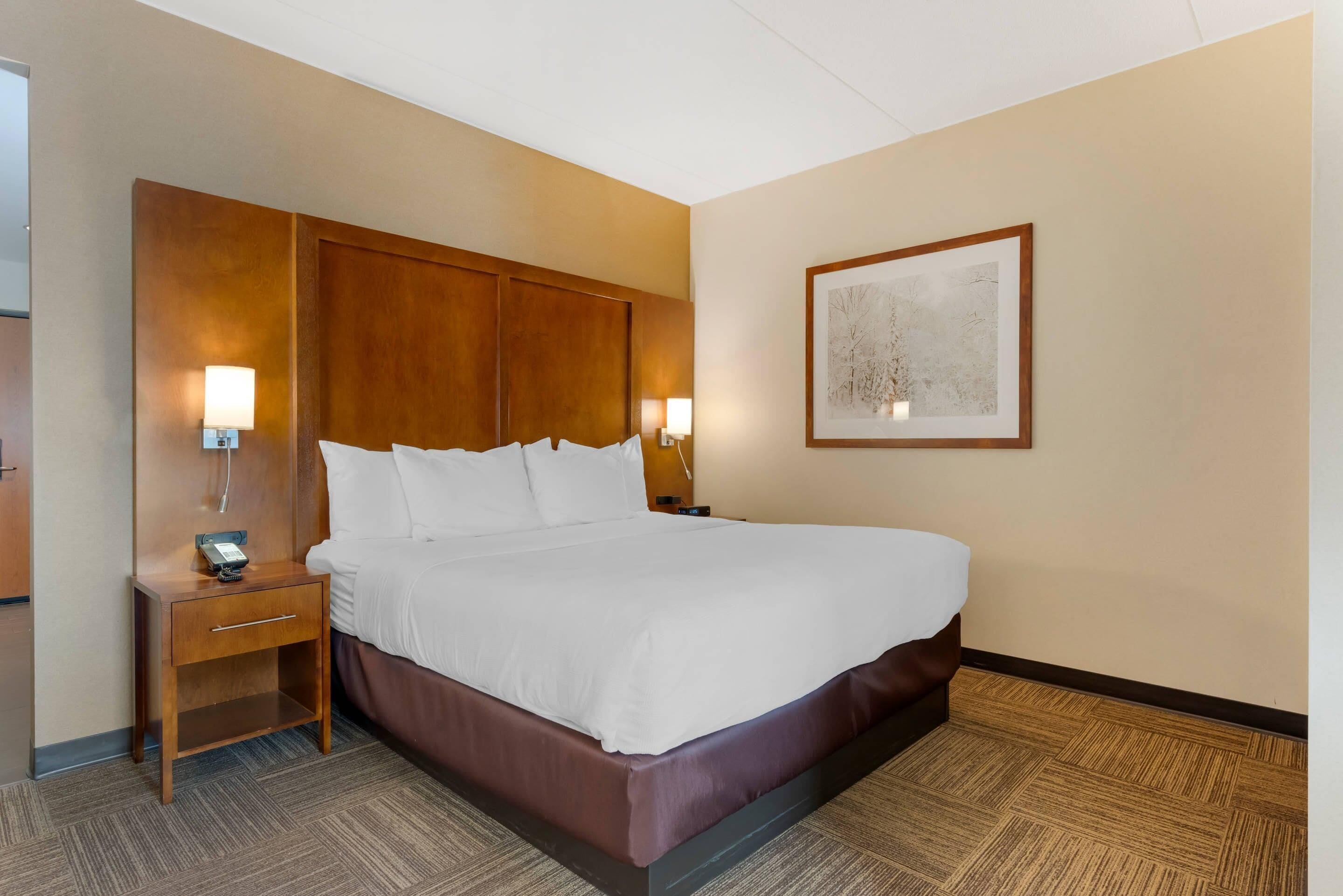 Jetted Tub Fireplace Deluxe Lake View Suite | Premium bedding, pillowtop beds, in-room safe, desk