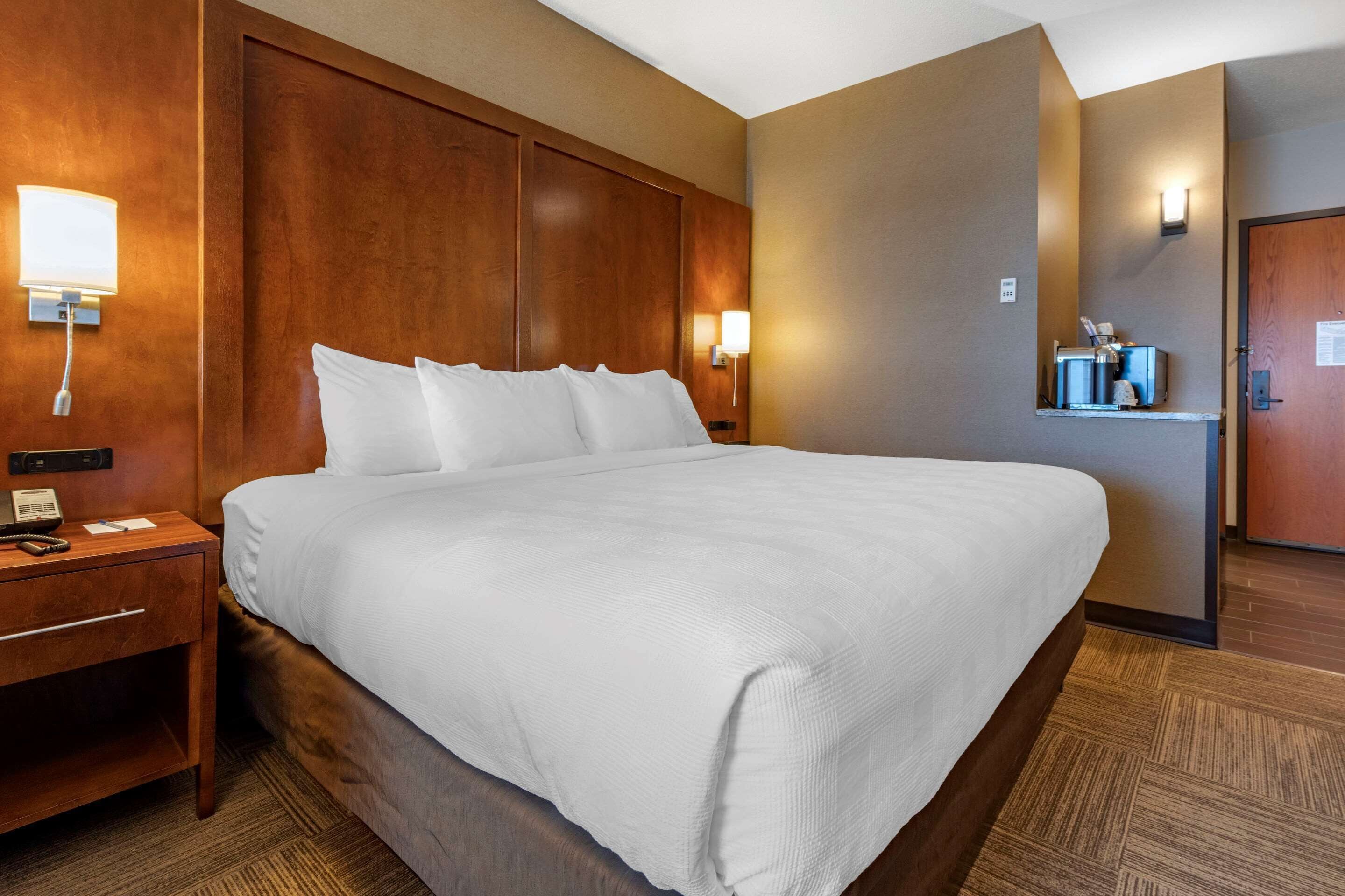 Roupas de cama premium, camas com colchões pillow-top