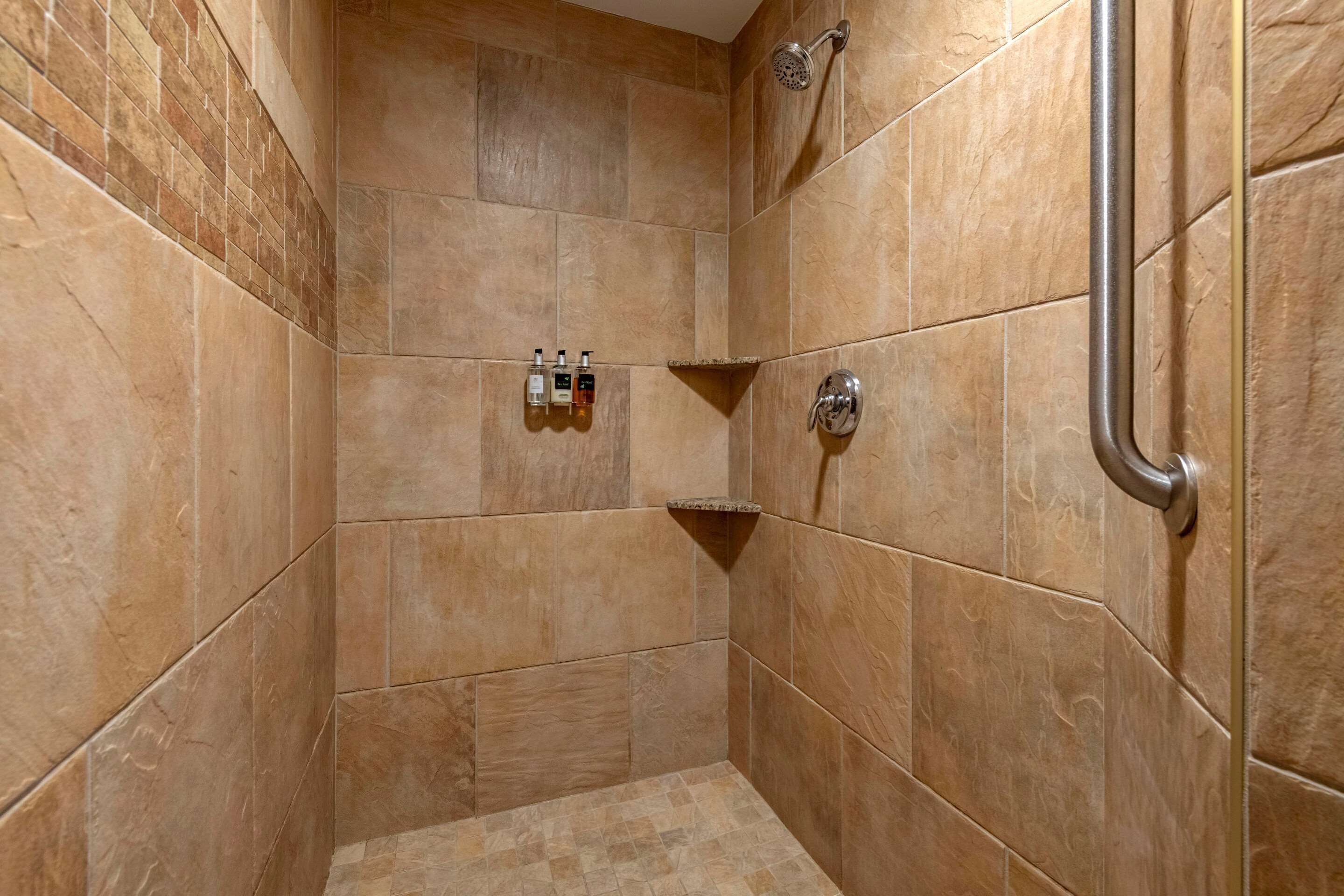 suite, 1 king bed, non smoking (upgrade, bridge view) | bathroom shower