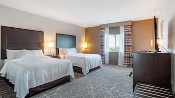Double Room, 2 Queen Beds | 1 bedroom, blackout drapes, iron/ironing board, free WiFi